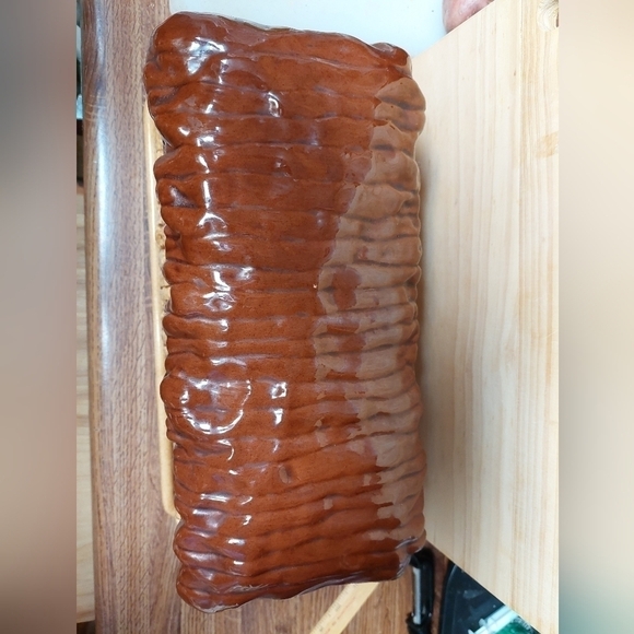 Glazed Ceramic Bread-Loaf Shaped Container - Picture 5 of 11